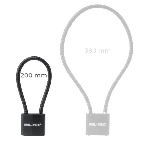 Mil-Tec - Waffen-Sicherheitsvorhängeschloss - 20 cm - Schwarz - 15925150