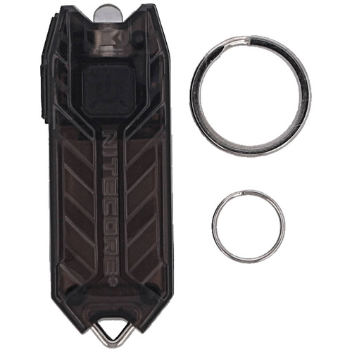 NiteCore - Wiederaufladbare LED-Schlüsselanhänger-Taschenlampe TUBE V2.0 - 55 lm - TUBE V2.0 BLACK