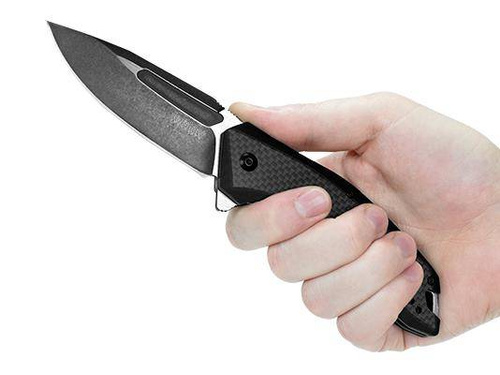 Kershaw - Flourish 3935 Taktisches Messer - 8Cr13MoV - Schwarz - 3935