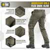 M-Tac - Taktische Hose Aggressor Gen.II Flex - Ripstop - Dark Olive - 20058048