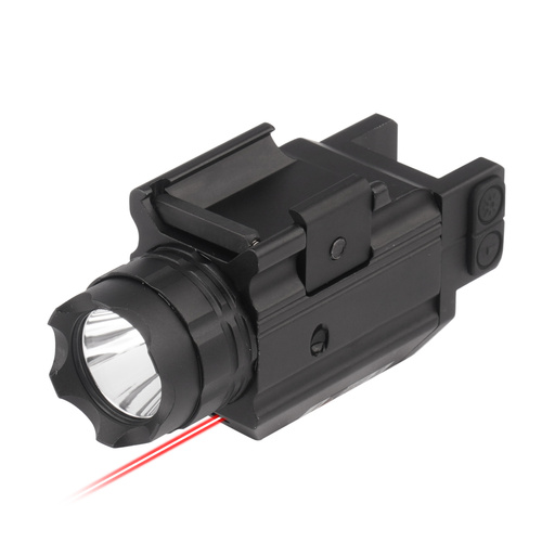 VipeRay - Taktische Taschenlampe mit Laser für Pistolen Doublecross Compact - Combo - Schwarz - SCRL-05