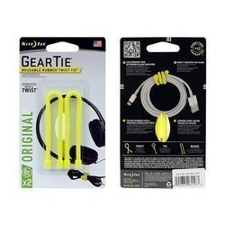 Nite Ize - Gear Tie 6'' - 2Pack - Neon Yellow - GT6-2PK-33