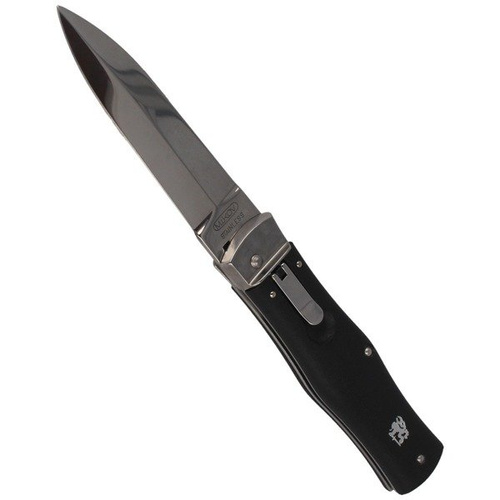 Mikov - Automatisches Federmesser Predator ABS Schwarz Clip - 241-NH-1/N BK