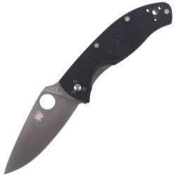 Spyderco - Tenacious™ FRN Schwarz Plain Klappmesser - C122PBK