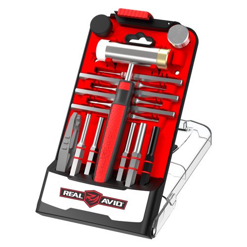 Real Avid - Accu-Punch Set mit Hammer - 17-teilig - Stahl - AVHPS