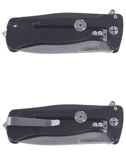 LionSteel - Taktisches Messer SR22A - Sleipner - Schwarz - SR22A BS