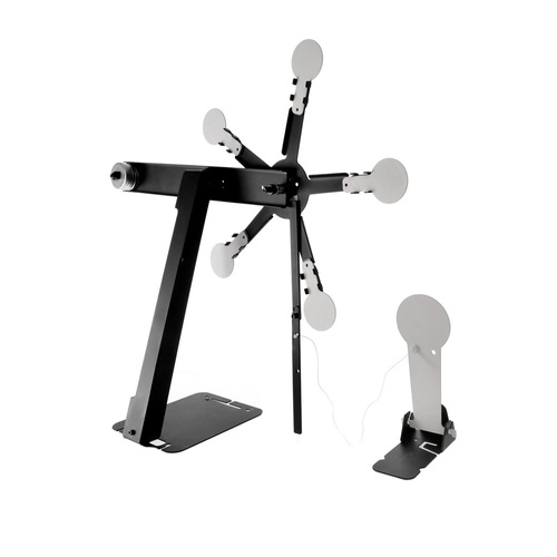 RazorGun - Windziel Texas Star mit Popper - Metall - Schwarz - B-1055YK