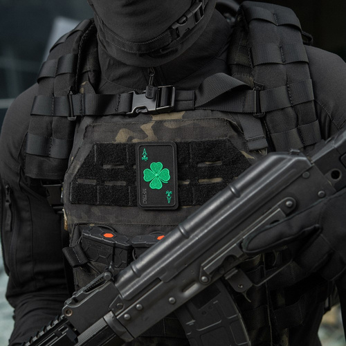 M-Tac – Lucky Card Patch – Cordura 500D – Kleeblatt – Schwarz – 51391002