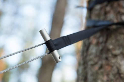 Lesovik - Leichte Wanderhängematte SUL mit SMUK UL-Aufhängung - Forest Green