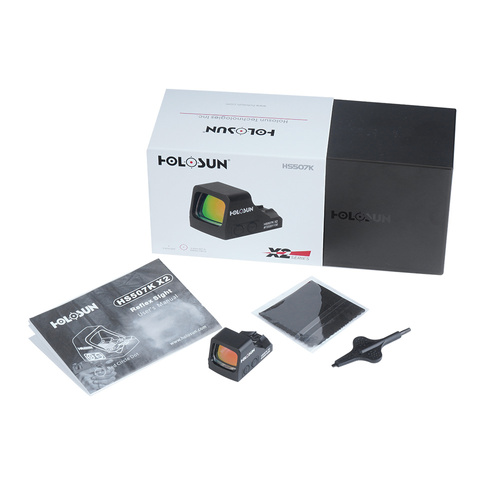 Holosun - Kollimator HS507K Open Reflex SubCompact Pistol Sight - MRS - Schwarz - HS507K-X2