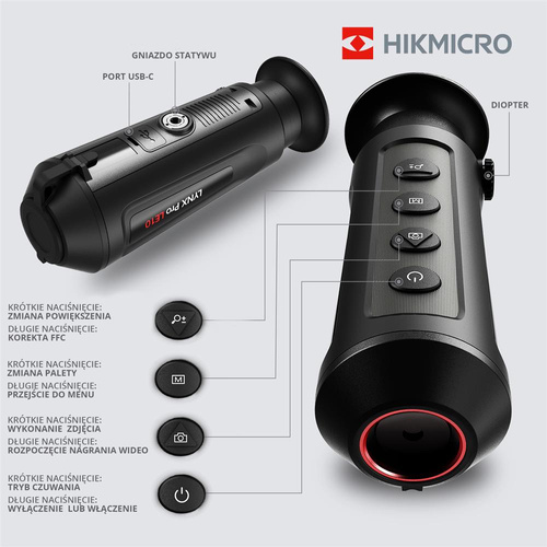 Hikvision - Wärmebildkamera Hikmicro Lynx C06 - Schwarz - HM-TS01-06XF/W-LC06