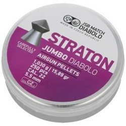 JSB - Diabolo Straton Jumbo Luftgewehrkugeln - .22 / 5,5 mm - 250 Stück - 546238-250