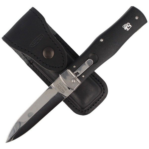 Mikov - Automatisches Federmesser Predator ABS Schwarz Clip - 241-NH-1/N BK