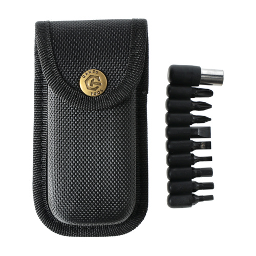 Ganzo - Multitool mit Bit-Set G303-B - 14 Werkzeuge - Schwarz - G303-B