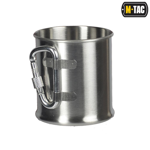 M-Tac - Reisebecher mit Karabiner - 250 ml - Stahl - 60010012