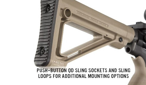 Magpul - MOE® Fixed Carbine Stock - Mil-Spec - Schwarz - MAG480