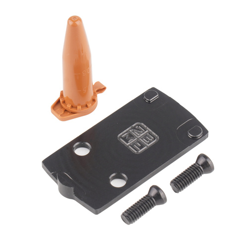 2BME - Montageplatte für Glock Slimline MOS 43X/48 für Holosun 407K/507K - Schwarz - 2BME038