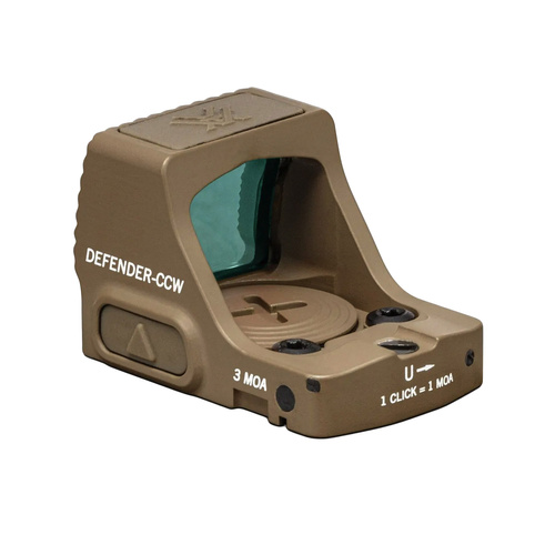 Vortex Optik - Rotes Zielfernrohr Defender CCW - 3 MOA - Tan - DFCCW-MRD3-T