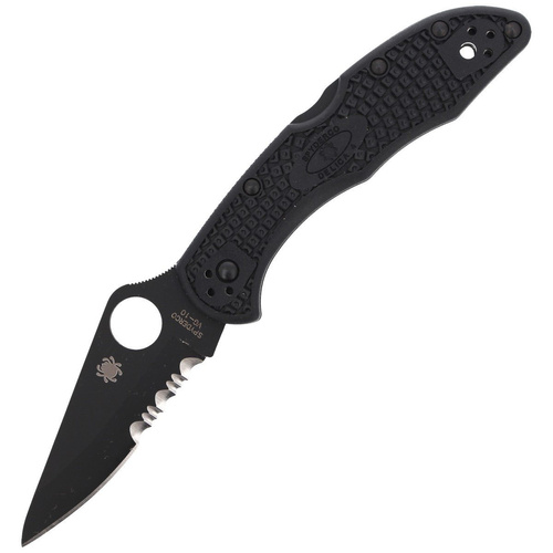 Spyderco - Delica® 4 FRN Schwarz / Schwarz Klinge Messer - C11PSBBK