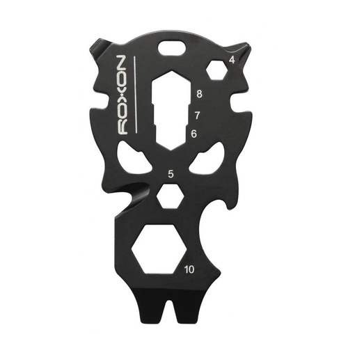 Roxon - Multitool Totenkopf S7 Schlüsselanhänger - Schwarz - ROXS7  - 