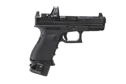 Strike Industries - Erweiterte Magazinplatte aus Aluminium für Glock 19 - 9 mm - Schwarz - SI-EMP-AL-G19-BK 