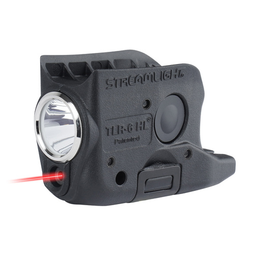 Streamlight - Taktische Waffentaschenlampe mit Laser TLR-6 HL - Glock 42/43 - Schwarz - L-69340