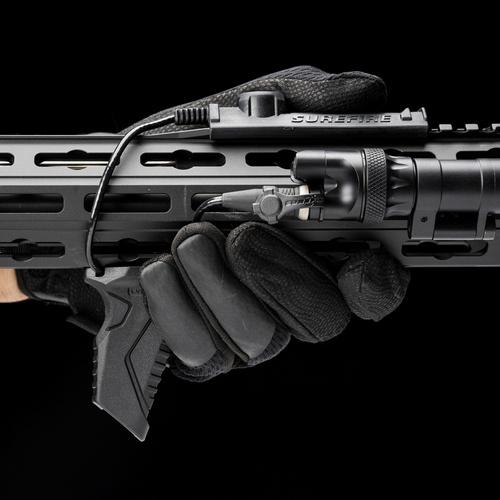Strike Industries - Link Angled HandStop Frontgriff mit Cable Management System - M-LOK / KeyMod - Schwarz - SI-AR-HSFG-BK