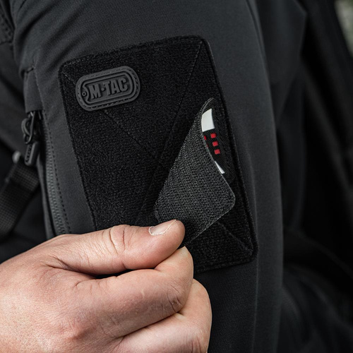 M-Tac - Aufnäher mit Flagge und Aufschrift Polen - Laserschnitt - Pixel - Schwarz / Rot / Weiß - 51007102