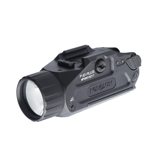 Holosun - Taktische Waffen-Taschenlampe Plus - 20.000 cd - Grüner Laser - Schwarz - P.ID Plus