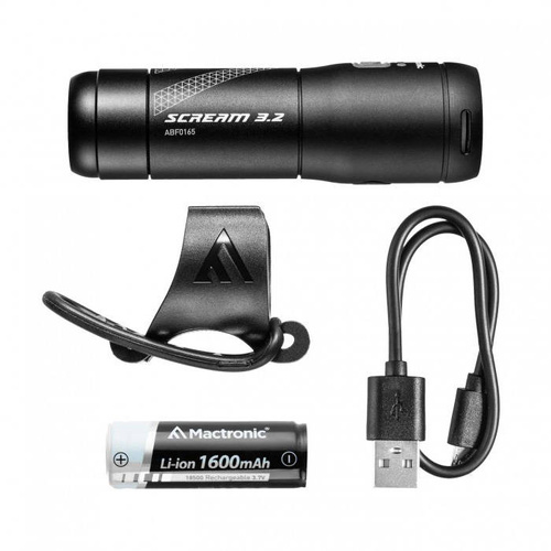 Mactronic - Scream 3.2 LED Wiederaufladbare vorne Fahrradlampe - 600 lm - ABF0165