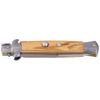 Frank Beltrame - Stiletto Switchblade Messer Bayonet - Helles Olivenholz - 23cm - FB 23/94B