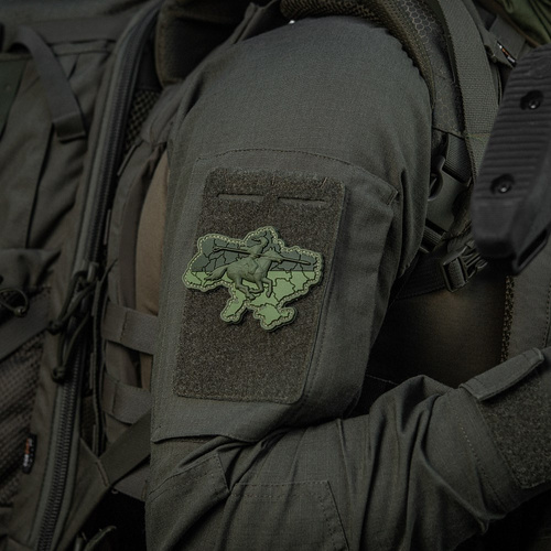 M-Tac – Cossack Ukraine Patch – PVC 3D – Horse Charge – Oliv – 51349001