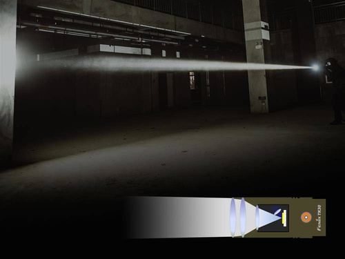 Fenix - TK30 wiederaufladbare Laser-Taschenlampe - 5000 mAh - 500 Lumen