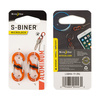 Nite Ize - S-Biner® MicroLock® Aluminium - 2 Stück - Orange - LSBMA-19-2R6