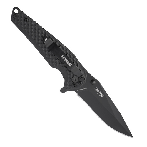 Schrade - Fanatic Folder EDC-Messer - Schwarz - 1182621
