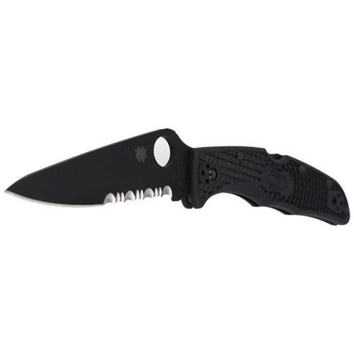 Spyderco - Endura® 4 FRN Schwarz / Schwarz Klinge SpyderEdge Messer - C10PSBBK