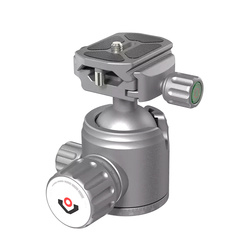 Rokstad - Kugelkopfsatz 38mm für 3/8"-16 Gewinde - Picatinny/ARCA - Grau - RSRH-01