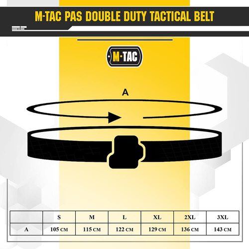 M-Tac - Double Duty Tactical Belt - Coyote - 10063005
