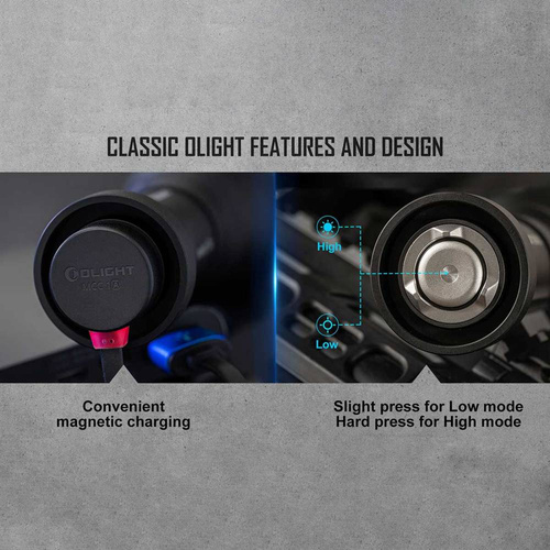 Olight - Javelot Tac M Wiederaufladbare LED-Taschenlampe mit M-LOK-Halterung - 1000 Lumen - Schwarz