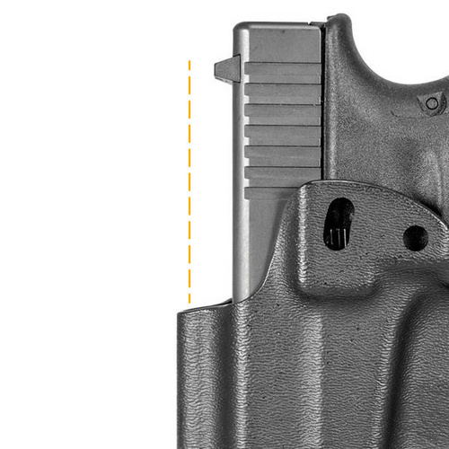 MFT - IWB Innenholster für CZ P-10 Compact Pistole - Schwarz - HCZP10CAIWBA