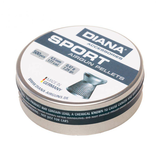 Diana - Hunters Mate Slug Airgun Pellets - 4.5mm - Diabolo - 500 Stück - 44403007 44400005