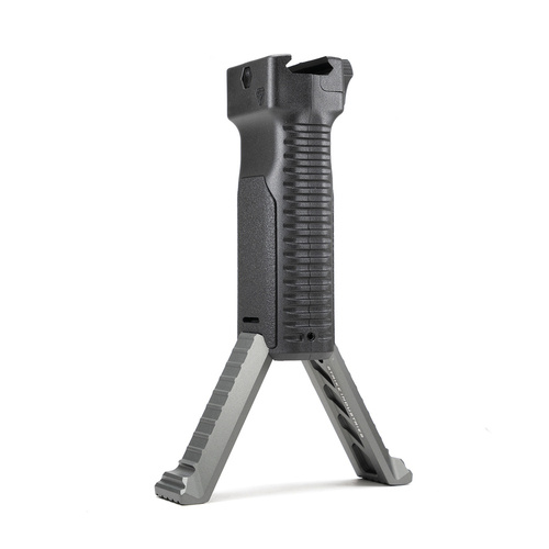 Strike Industries - Strike Foregrip mit Zweibein - Schwarz - SI-AR-AL-BIPOD-GY