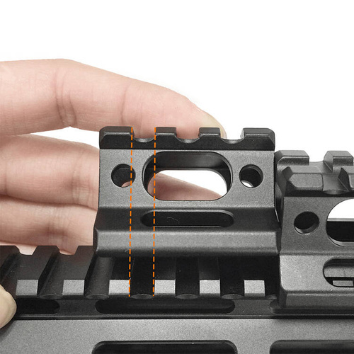 Leapers - Riser UTG Super Slim 3 Schlitz - 1" - Schwarz - MT-RSX1S