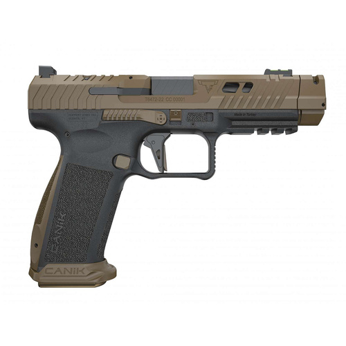 Canik - Pistole TP9 TTI Combat - Taran Tactical Innovations - 9x19 Para - Schwarz/Coyote Brown