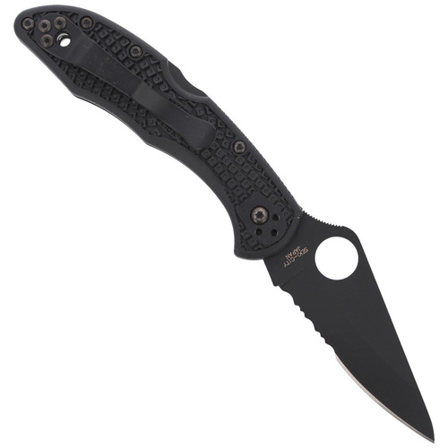 Spyderco - Delica® 4 FRN Schwarz / Schwarz Klinge Messer - C11PSBBK