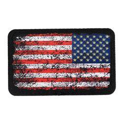 M-Tac – Retro USA Fluoreszierender Flaggen-Patch – Umkehren – Schwarz – 51295299
