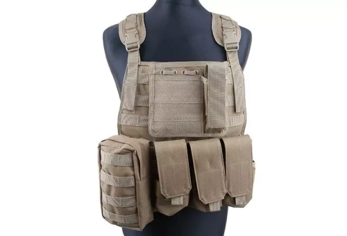 GFC Tactical - Taktische Plattenträgerweste MBSS - Nylon - Coyote Brown - GFT-18-000363