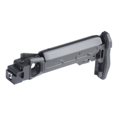 Kruk - Fester Hinterschaft mit Adapter für AKM/AK-74 Plattform - Schwarz - CRC 5002/9035-BLK