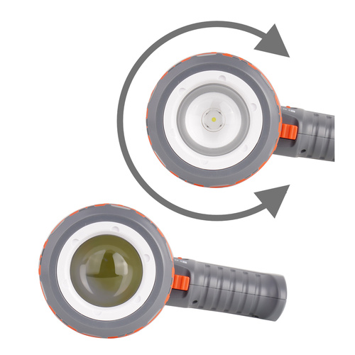 Falcon Eye - Suchscheinwerfer Strike - 1100 lm - Fokus - USB-C - Grau/Rot - FSL0013