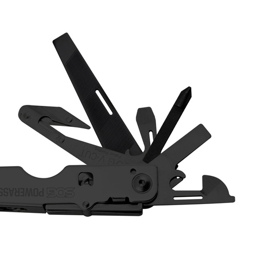 SOG - Multitool PowerAssist B66N-CP - 420 - 16 Werkzeuge - Schwarz - B66N-CP
